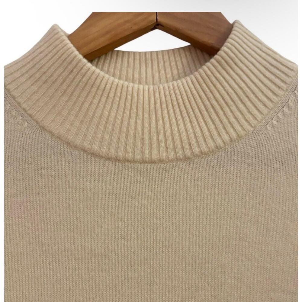 Investments Fine Cashmere 100% Cashmere Sweater Beige Minimalist Quiet Luxury View 6